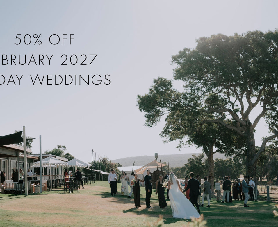 Our February 2027 Friday wedding Promotion!