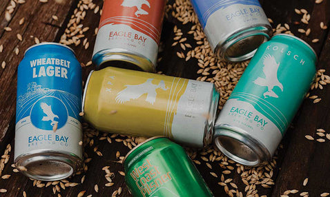 Eagle Bay Brewing Co Selection of Beer Cans