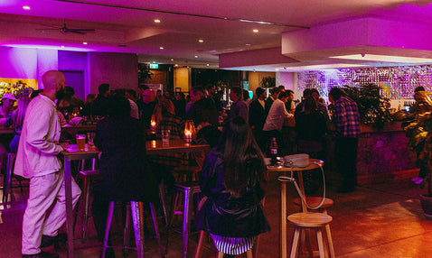 Eagle Bay Brewing Co Night time ambient bar scene