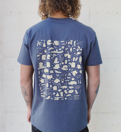 Ian Mutch Earn X Your Kolsch T-shirt in Petrol Blue