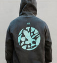 Eagle Bay x Nixon Hoodie Faded Black