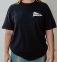 Eagle Bay x Nixon T-Shirt Black with Cream