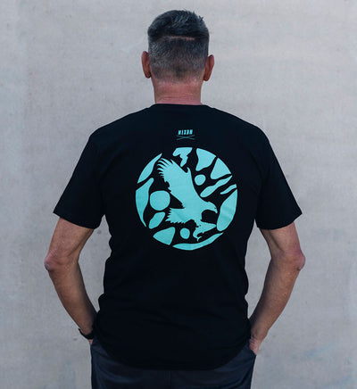 Eagle Bay x Nixon T-Shirt Black with Blue