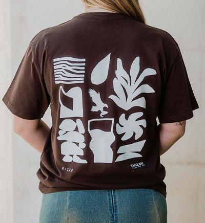 Good Times T-shirt in Chocolate Brown